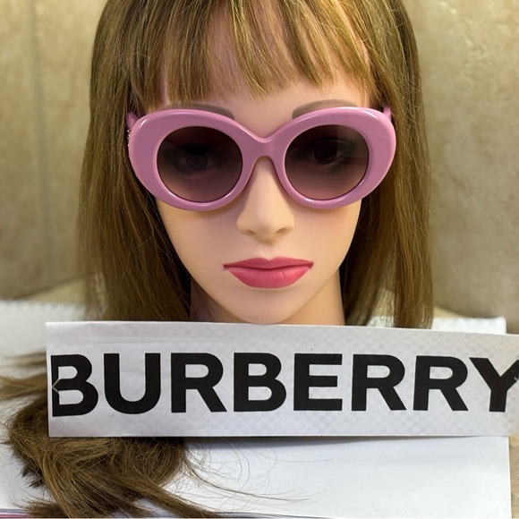 Burberry BE4370-U 4029/5M Pink Margot Round Sunglasses - Picture 2 of 13